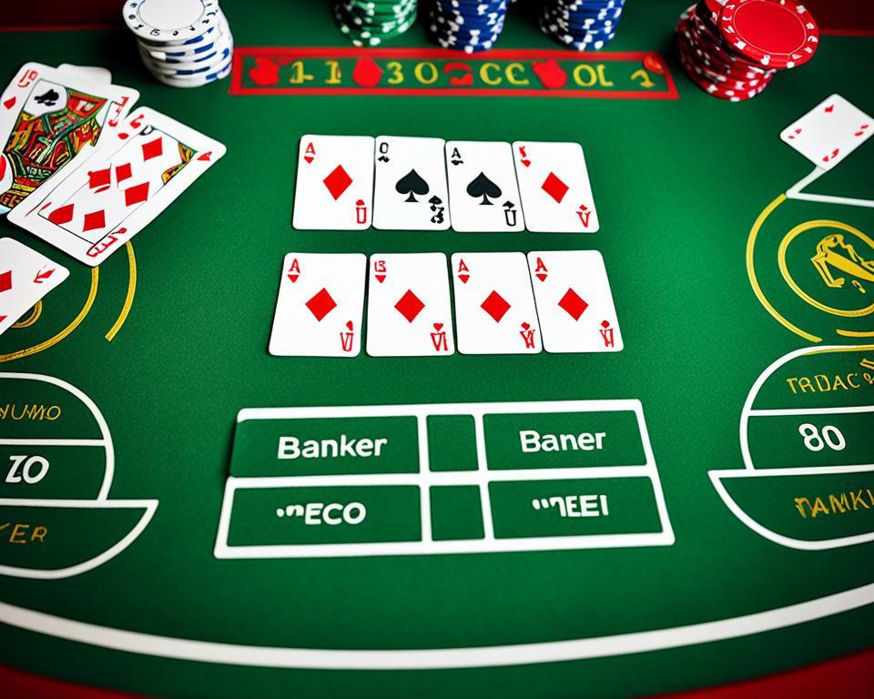 baccarat table layout